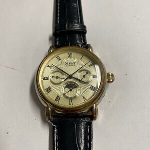Stauer 27 Jewel Automatic Moon Phase Watch Black 
Magnificent II Worn Case